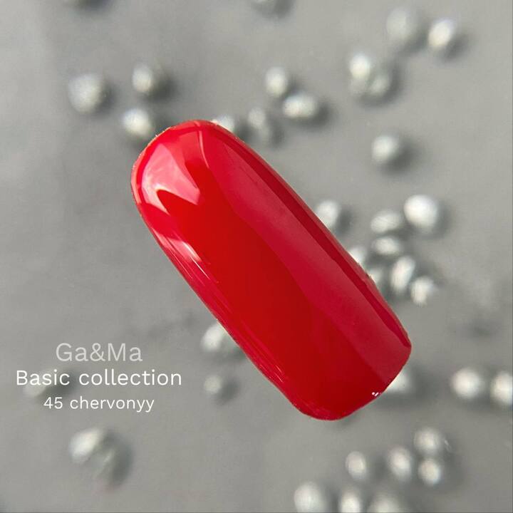 GA&MA. Gel polish #45 CLASSIC RED, 10 ml, gel polish, rouge #2