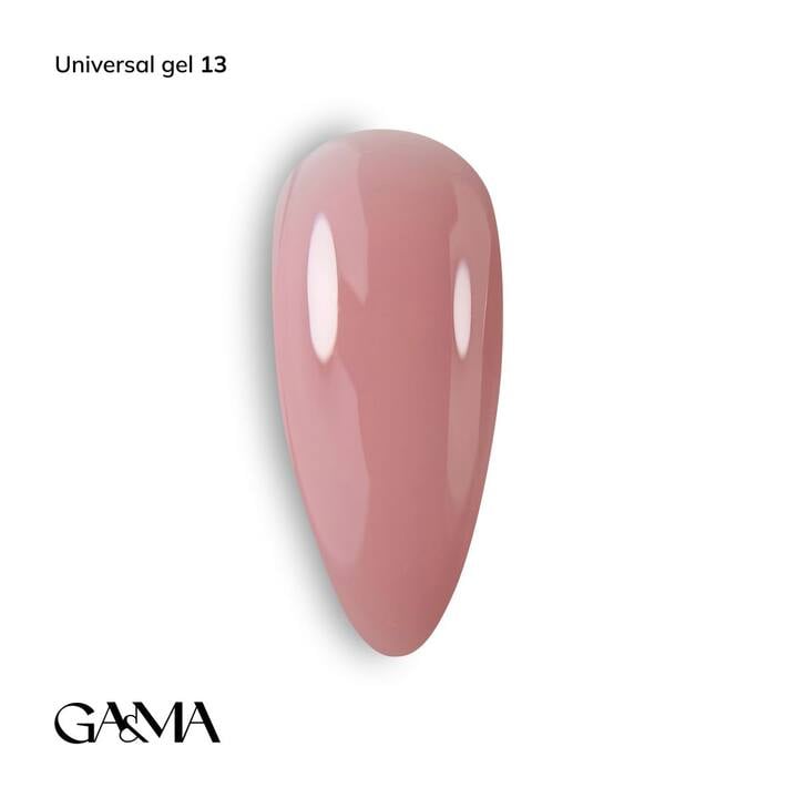 GA&MA. Universal gel 13, гель без опилу, рідкий, 15 ml #1