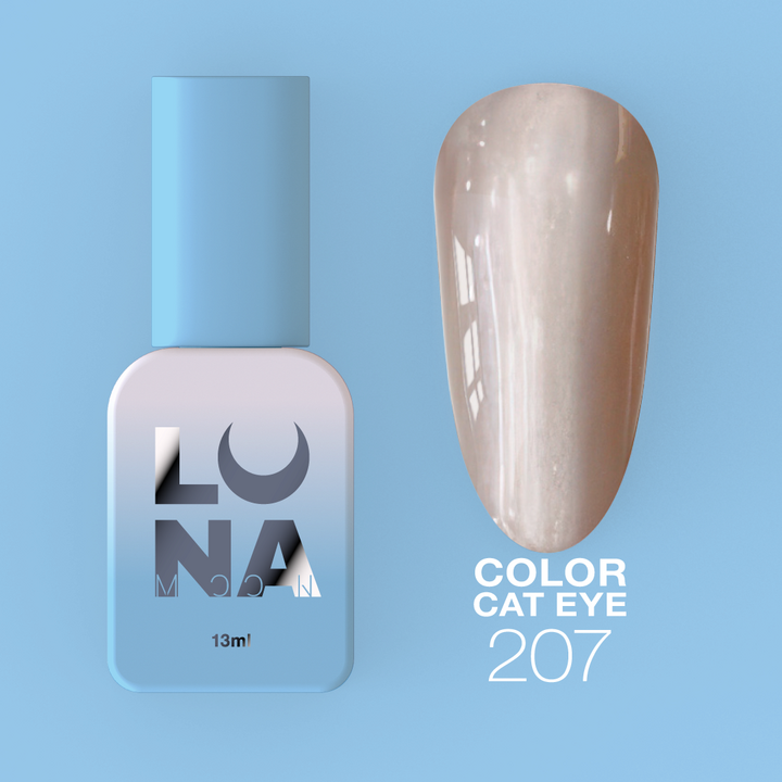 LUNAmoon. "Cat Eye" Gel Polish #207, 13 ml, gel polish «Œil de chat» #2
