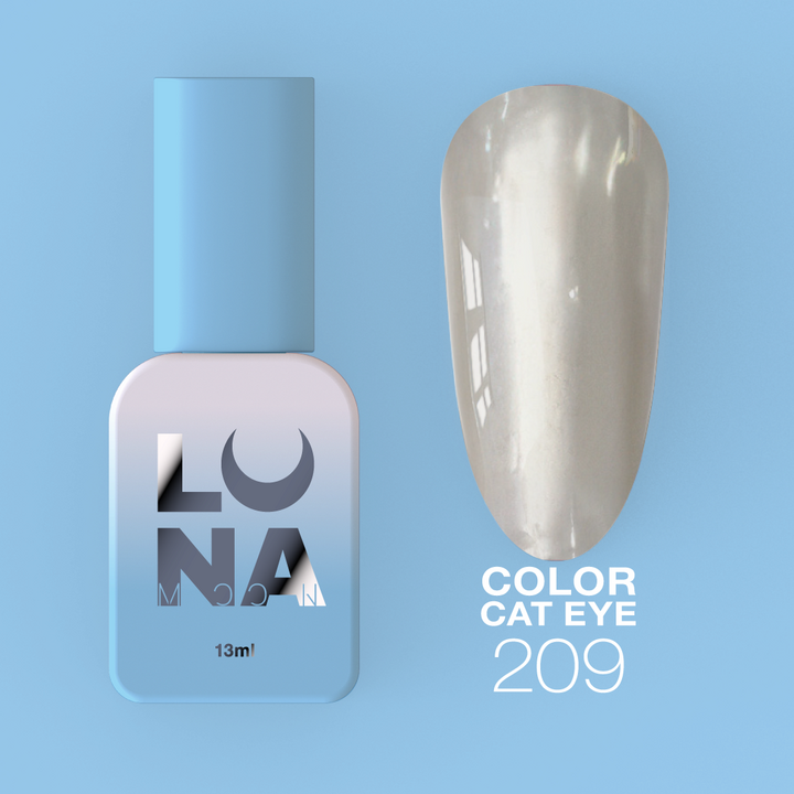 LUNAmoon. "Cat Eye" Gel Polish #209, 13 ml, gel polish «Kocie oko» #2