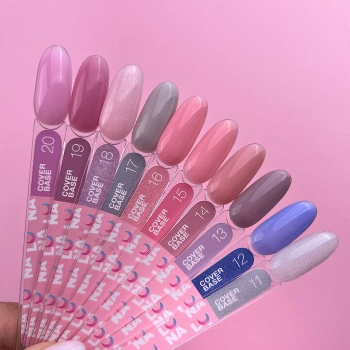 LUNAmoon. Cover BASE #18, PALE PINK with SHIMMER, 13 ml #3