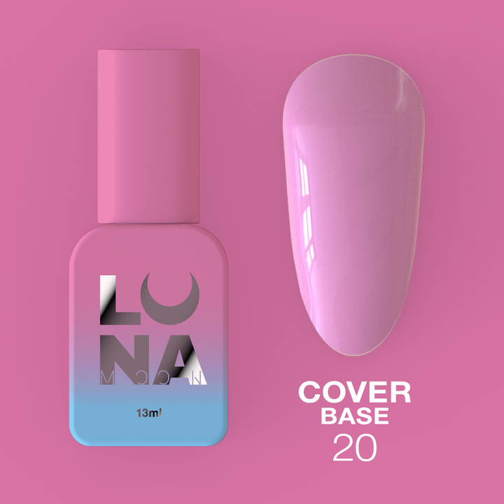 LUNAmoon. Cover Base #20, LIGHT PINK, 13 ml #2