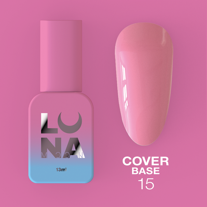 LUNAmoon. Cover BASE #15, PALE PINK, 13 ml #2