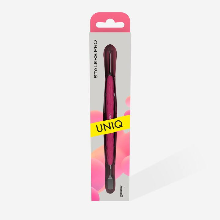 STALEKS. «Gummy» Spatula. Лопатка з силіконовою ручкою UNIQ 11 TYPE 1 (пушер плоский прямий + кільце) #4