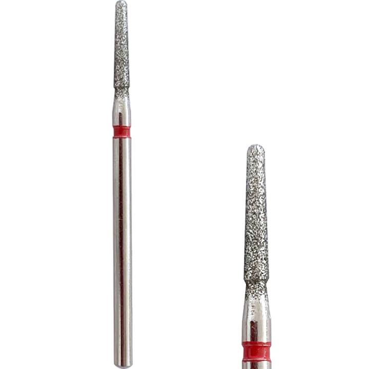 Fréza diamantová "KUŽEL ZAOBLENÝ" červená, Ø 3.3 mm — Diamantové frézy, NAILSMADE