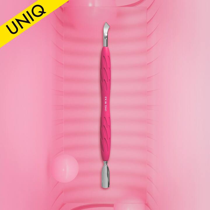 STALEKS. «Gummy» Spatula. Лопатка з силіконовою ручкою UNIQ 10 TYPE 4.2 (пушер округлий вузький + лопать відігнута) #5