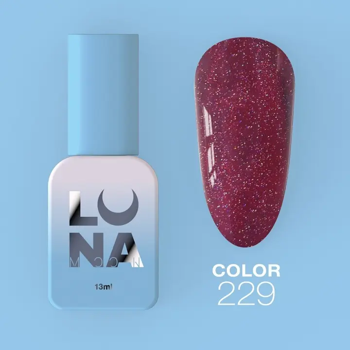 LUNAmoon. Reflection Gel Polish #229, 13 ml, світловідбиваючий гель-лак #2