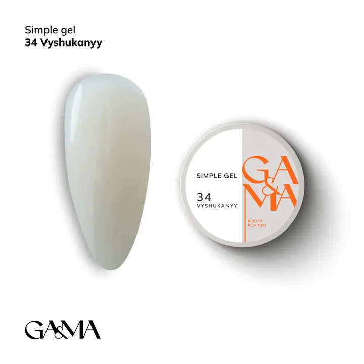 GA&MA. Simple builder gel #34 Exquisite, 30 ml, Builder Gel ohne Feilen, Exquisit #1