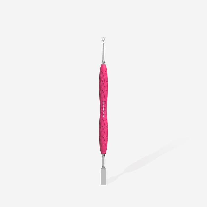 STALEKS. «Gummy» Spatula. Лопатка з силіконовою ручкою UNIQ 11 TYPE 1 (пушер плоский прямий + кільце) #2