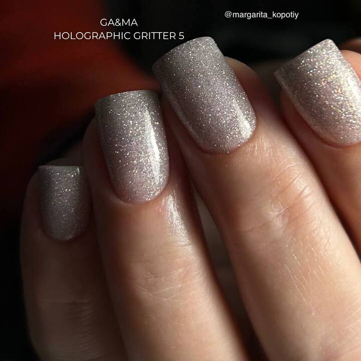 GA&MA. Reflective Gel polish, HOLOGRAPHIC GLITTER #5, 10 ml, гель-лак світловідбиваючий ( попередня упаковка) #5