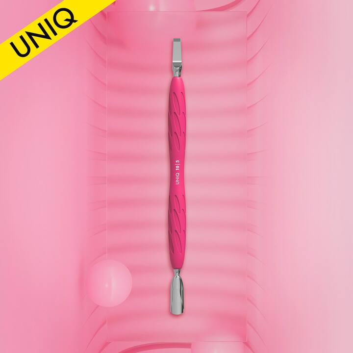 STALEKS. «Gummy» Spatula. Лопатка з силіконовою ручкою UNIQ 10 TYPE 5 (пушер округлий вузький + лопать широка пряма) #5