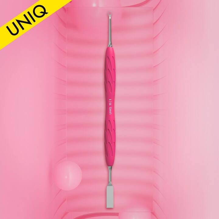 STALEKS. «Gummy» Spatula. Лопатка з силіконовою ручкою UNIQ 11 TYPE 1 (пушер плоский прямий + кільце) #5