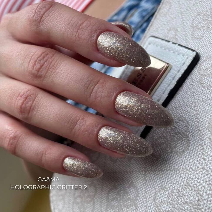 GA&MA. Reflective Gel polish, HOLOGRAPHIC GLITTER #2, 10 ml, гель-лак світловідбиваючий ( попередня упаковка) #5