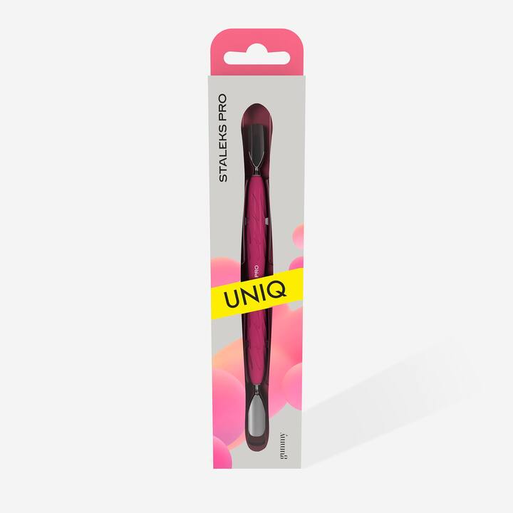 STALEKS. «Gummy» Spatula. Лопатка з силіконовою ручкою UNIQ 10 TYPE 1 (пушер округлий широкий + пушер округлий вузький) #4