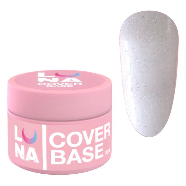 LUNAmoon. Cover BASE #11, MILK with SHIMMER, 30 ml #2