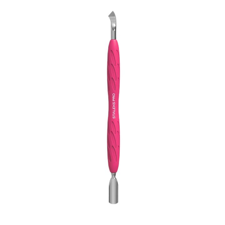 STALEKS. «Gummy» Spatula. Лопатка з силіконовою ручкою UNIQ 10 TYPE 4.2 (пушер округлий вузький + лопать відігнута) #1