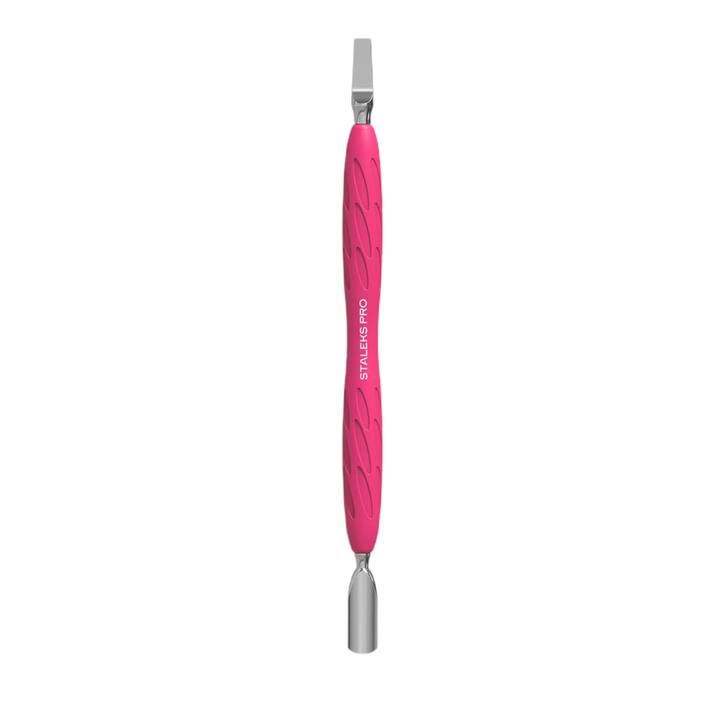 STALEKS. «Gummy» Spatula. Лопатка з силіконовою ручкою UNIQ 10 TYPE 5 (пушер округлий вузький + лопать широка пряма) #1