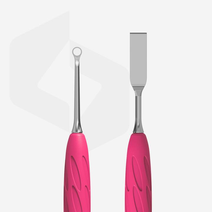 STALEKS. «Gummy» Spatula. Лопатка з силіконовою ручкою UNIQ 11 TYPE 1 (пушер плоский прямий + кільце) #3