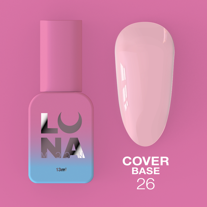 LUNAmoon. Cover Base #26 PALE PINK (NEW), 13 ml #2