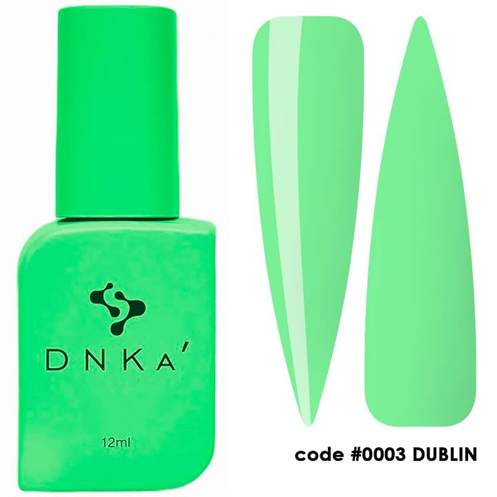 DNKa’ Cover Top, #0003 Dublin, 12 ml, кольоровий топ без липкого шару #1