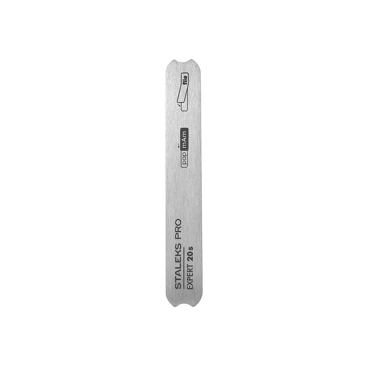 STALEKS. Base for abrasive files, 130 mm, EXPERT 20s, Основа металева КОРОТКА пряма для абразиву #1