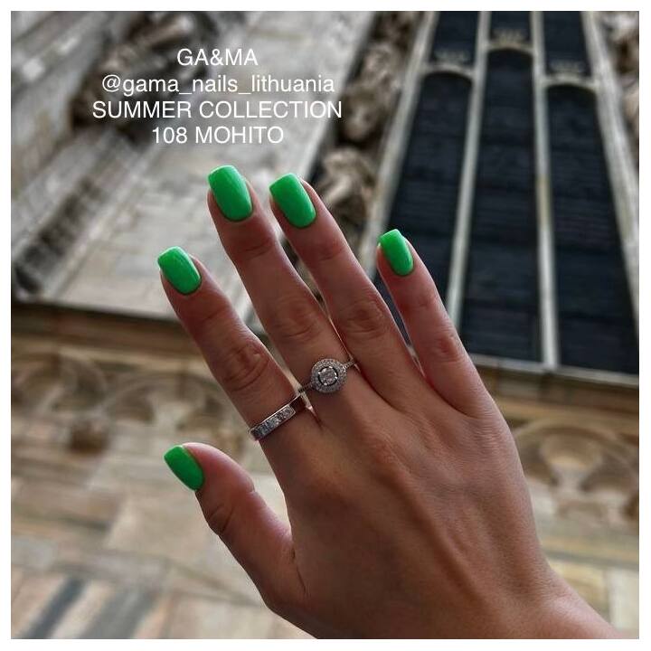 GA&MA. Gel polish #108 Mojito, 10 ml, гель-лак, Мохіто #5