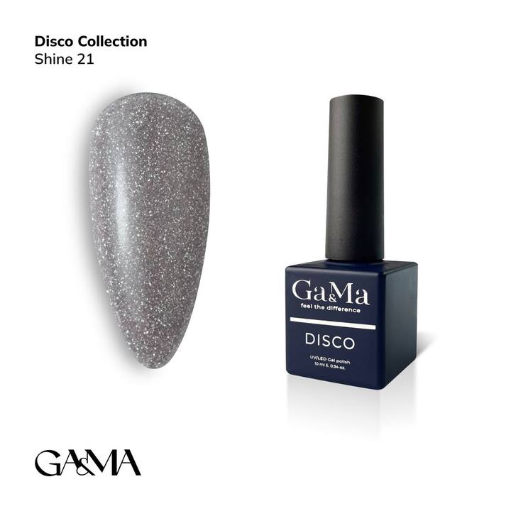 GA&MA. Reflective Gel polish SHINE #21, 10 ml, гель-лак світловідбиваючий ( попередня упаковка) #2