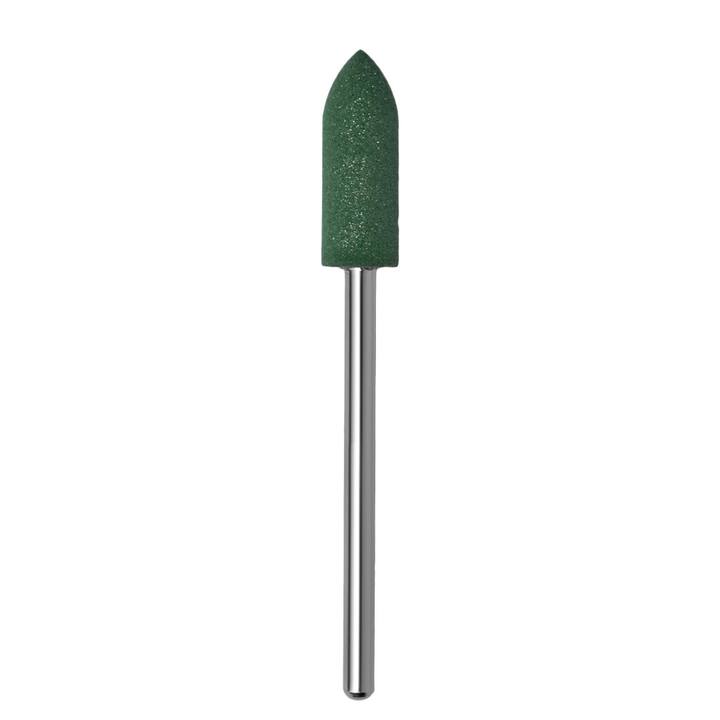Frézka lešticí silikonová "VÁLEC ŠPIČATÝ" zelená, Ø 5.5 mm — Silikonové frézy, NAILSMADE