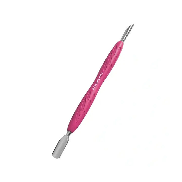 STALEKS. «Gummy» Spatula. Лопатка з силіконовою ручкою UNIQ 10 TYPE 2 (пушер скошений + пушер округлий вузький) #3