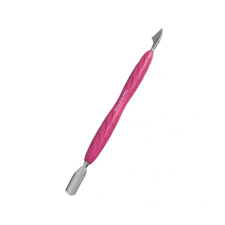 STALEKS. «Gummy» Spatula. Лопатка з силіконовою ручкою UNIQ 10 TYPE 3 (сокирка + пушер округлий вузький) #3