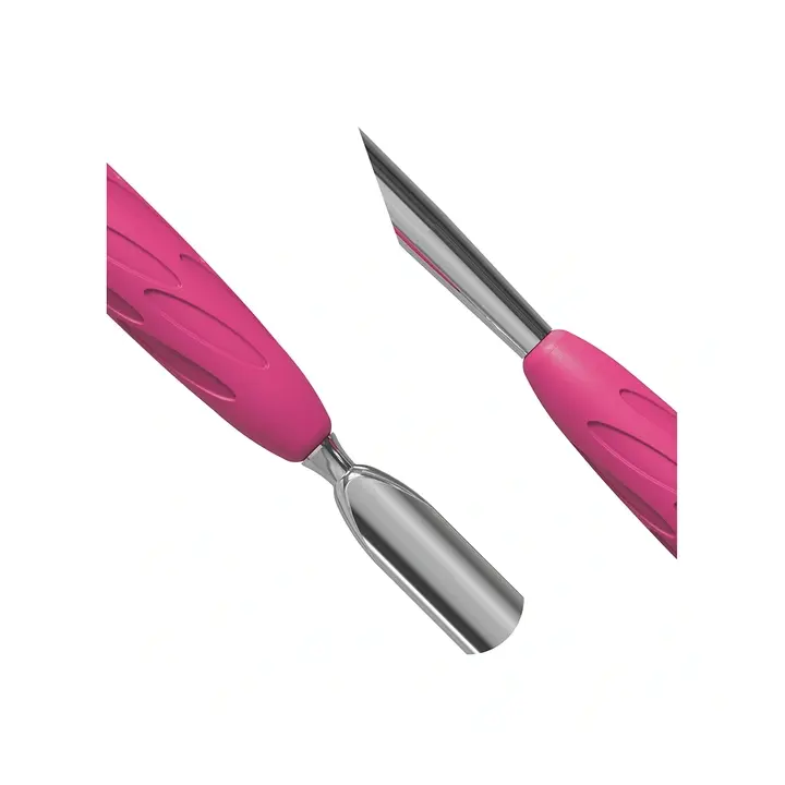 STALEKS. «Gummy» Spatula. Лопатка з силіконовою ручкою UNIQ 10 TYPE 2 (пушер скошений + пушер округлий вузький) #4
