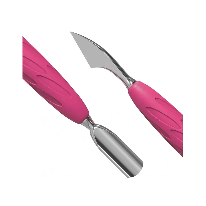 STALEKS. «Gummy» Spatula. Лопатка з силіконовою ручкою UNIQ 10 TYPE 3 (сокирка + пушер округлий вузький) #4