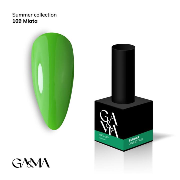 GA&MA. Gel polish #109 MINT, 10 ml, гель-лак, М'ята #1