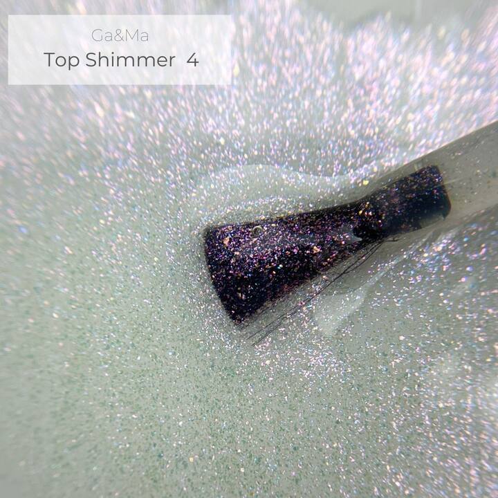 GA&MA. SHIMMER TOP #4, 10 ml, Top ze złoto-fioletowym shimmerem #3