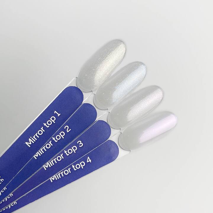 TOUCH. Mirror Top #2, Blue, 13 ml, топ з ефектом втирки, блакитний #4