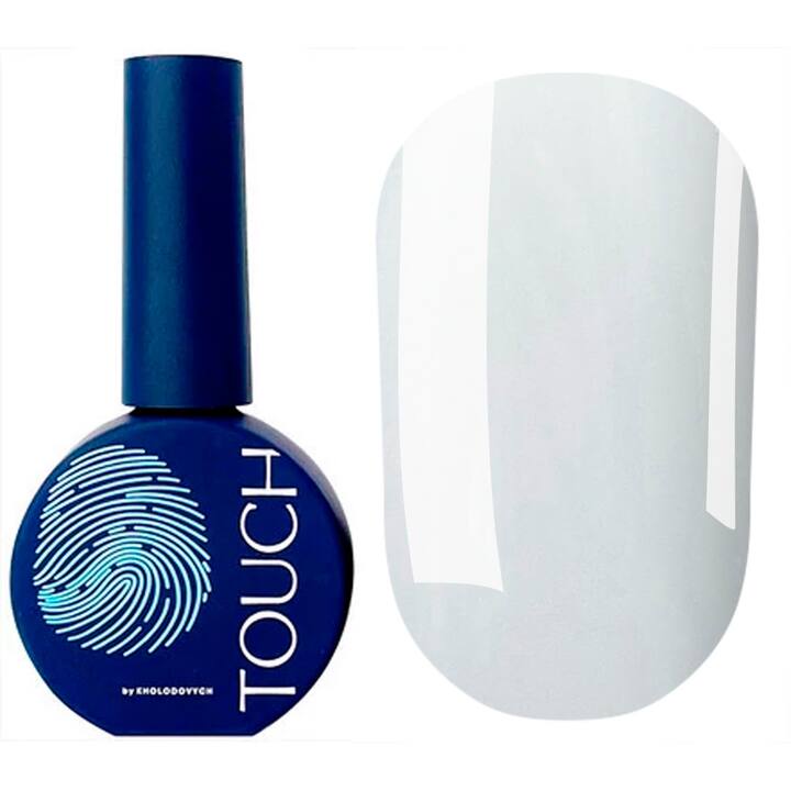 TOUCH. Cover Top coat, #02, Milky, 13 ml. Кольоровий топ, молочний #2