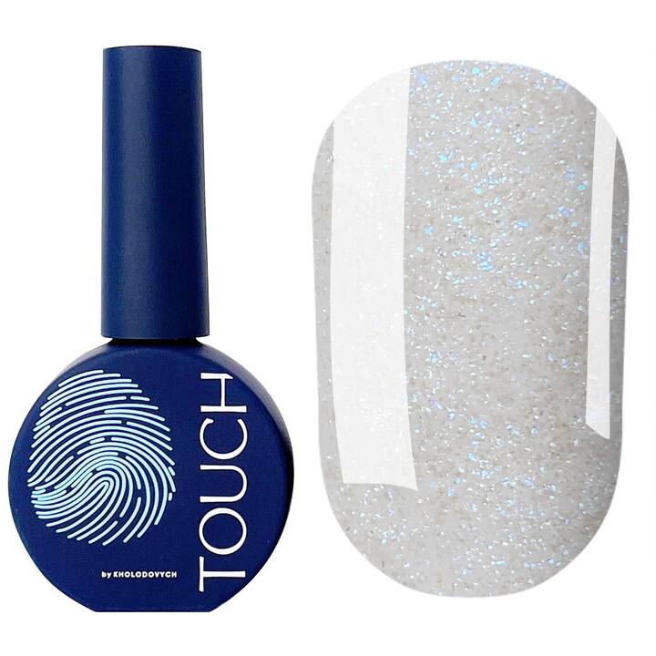 TOUCH. Mirror Top #2, Blue, 13 ml, топ з ефектом втирки, блакитний #1