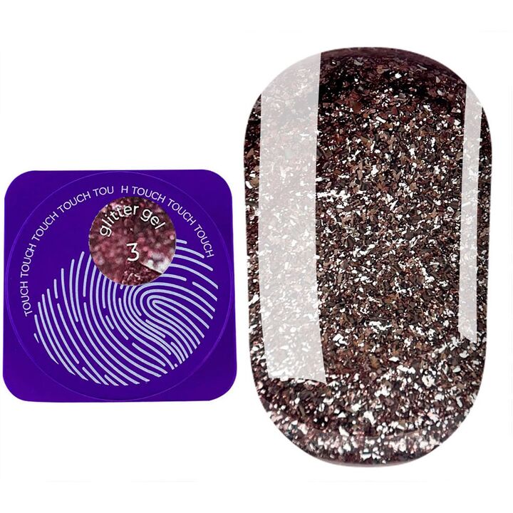 TOUCH. Glitter Gel #3, 5 ml #1