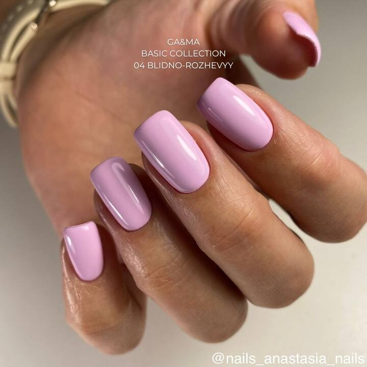 GA&MA. Gel polish #4 PALE PINK, 10 ml, гель-лак, ніжний рожевий #4