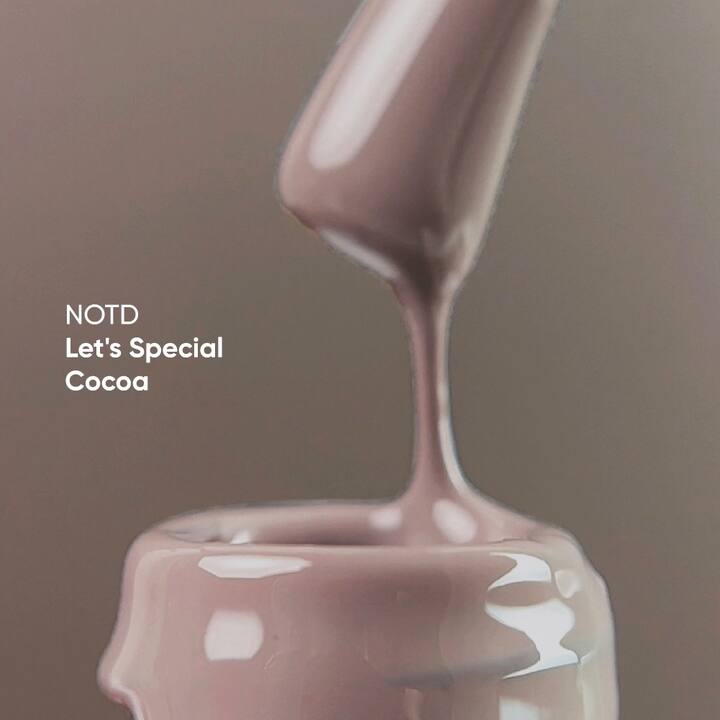 NOTD. "Let's Special" Gel Polish, COCOA, #077, 10 ml, gel polish marrón claro #2