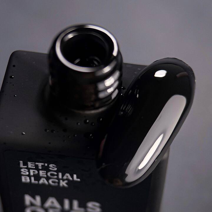 NOTD. "Let's Special" Gel Polish, Black, #033, 10 ml, чорний гель-лак #4
