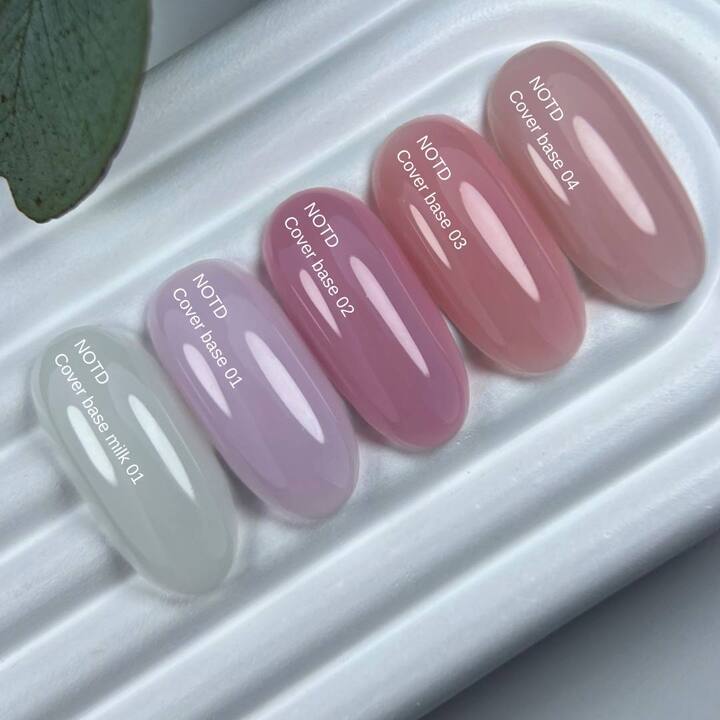 NOTD. Cover Base Milk #01, NEW Formula, 30 ml, напівпрозора холодно–молочна база #5