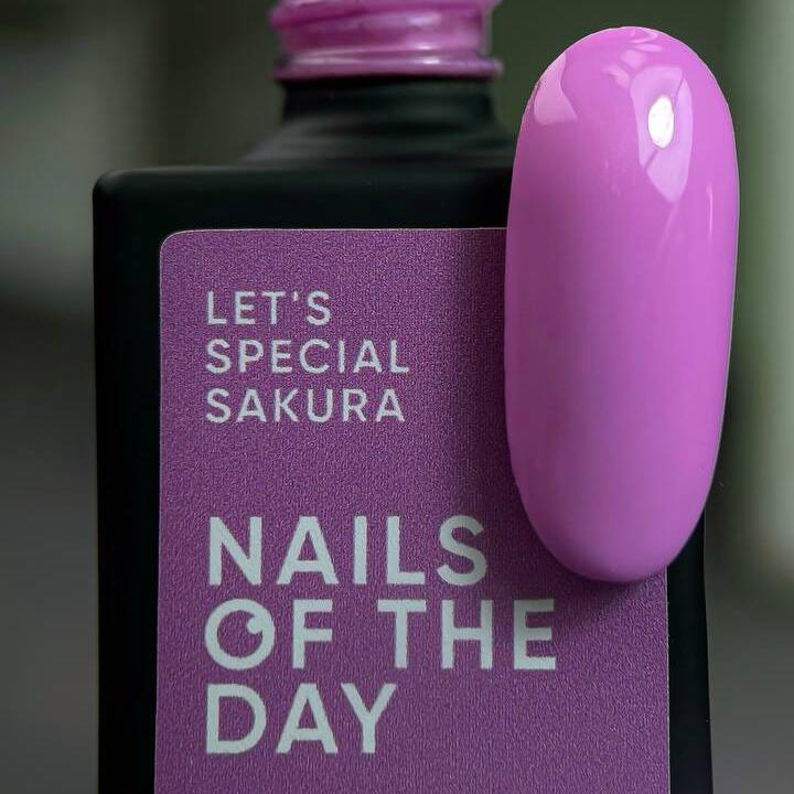 NOTD Гель-лак Let's Special Sakura, #201, 10 ml (блідо-фіолетовий) #5