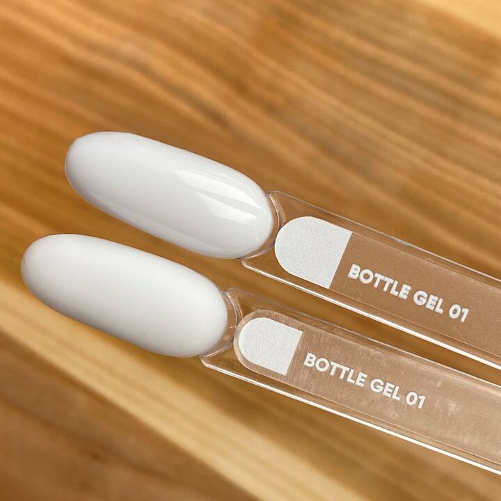 NOTD. Bottle Gel #1, White, 30 ml, gel liquido extra resistente, bianco #4