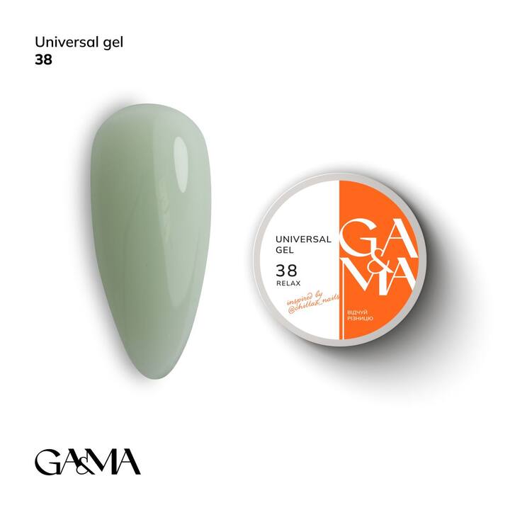 GA&MA. Universal gel #38 "Relax", 15 ml, гель без опилу #1