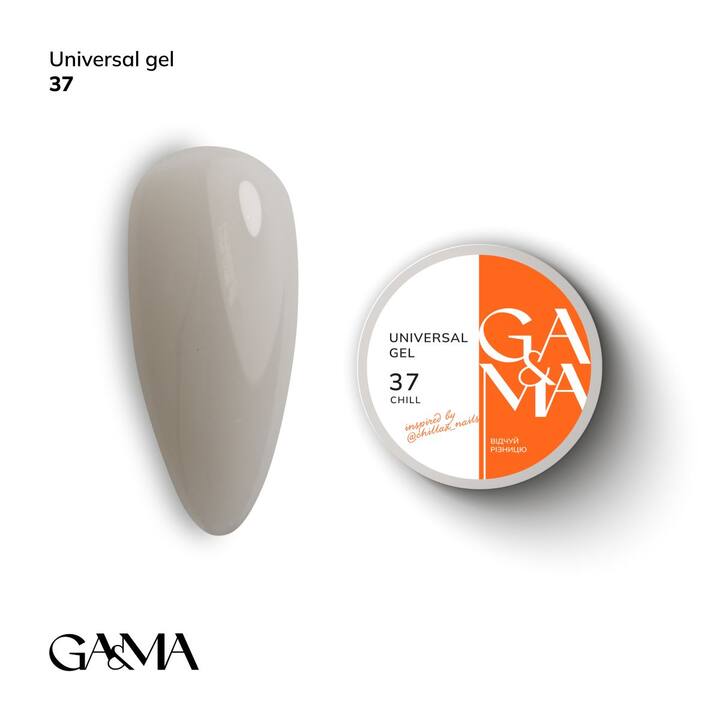 GA&MA. Universal gel #37 "Chill", 15 ml, гель без опилу #1