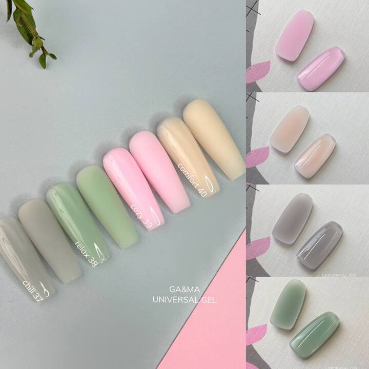 GA&MA. Universal gel #39 "Cozy", 15 ml, gel sem lixamento #2