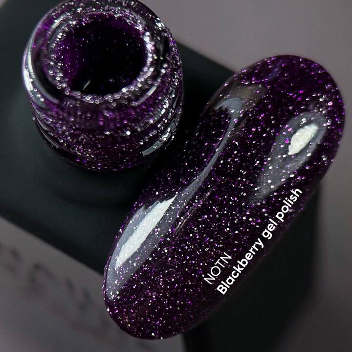 NOTN Гель-лак Blackberry, #358, світловідбиваючий фіолетовий, 10 ml #2