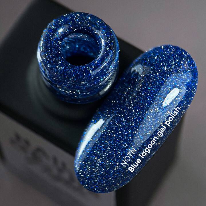 NOTN Gel polish Blue Lagoon, #263, reflective błękitny, 10 ml #4