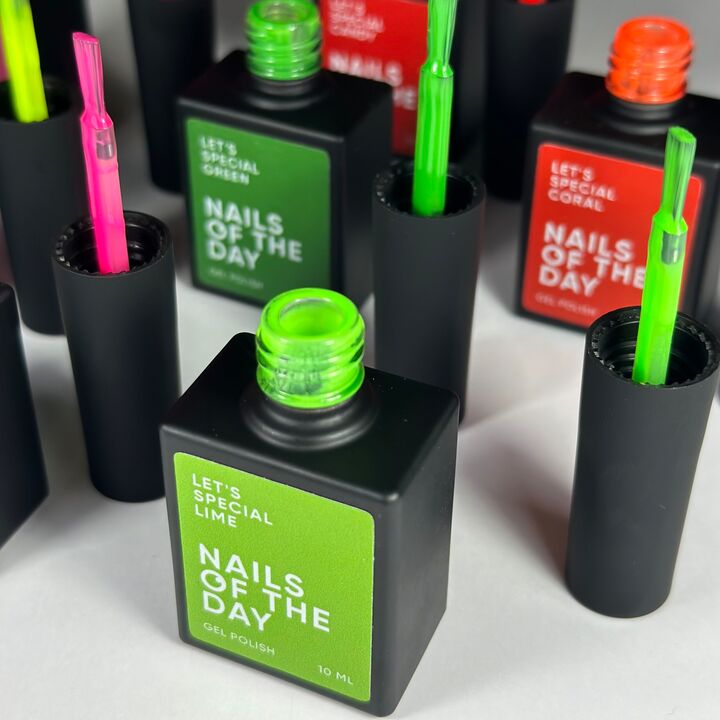 NOTD Гель-лак Let's Special Lime, #245, 10 ml (неоново-салатовий) #6